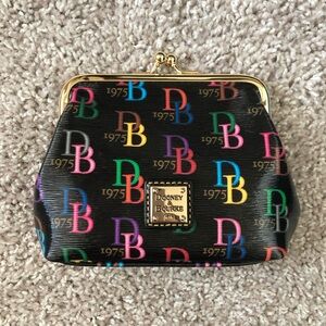 Dooney & Bourke Large Framed Purse Coated Cotton DB75 Multicolor